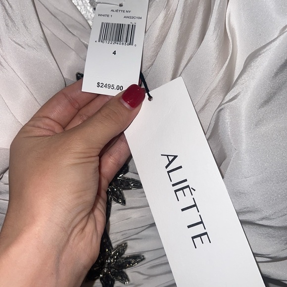 Aliette Ruched Silk Faille Off The Shoulder Mini Dresss - Picture 8 of 13